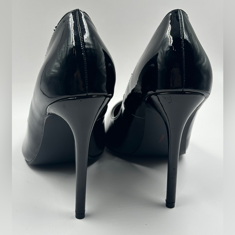 Steve Madden Vala Black Patent High Heels Classy Pump Work Stiletto Shoes Size 8 - Picture 8 of 8
